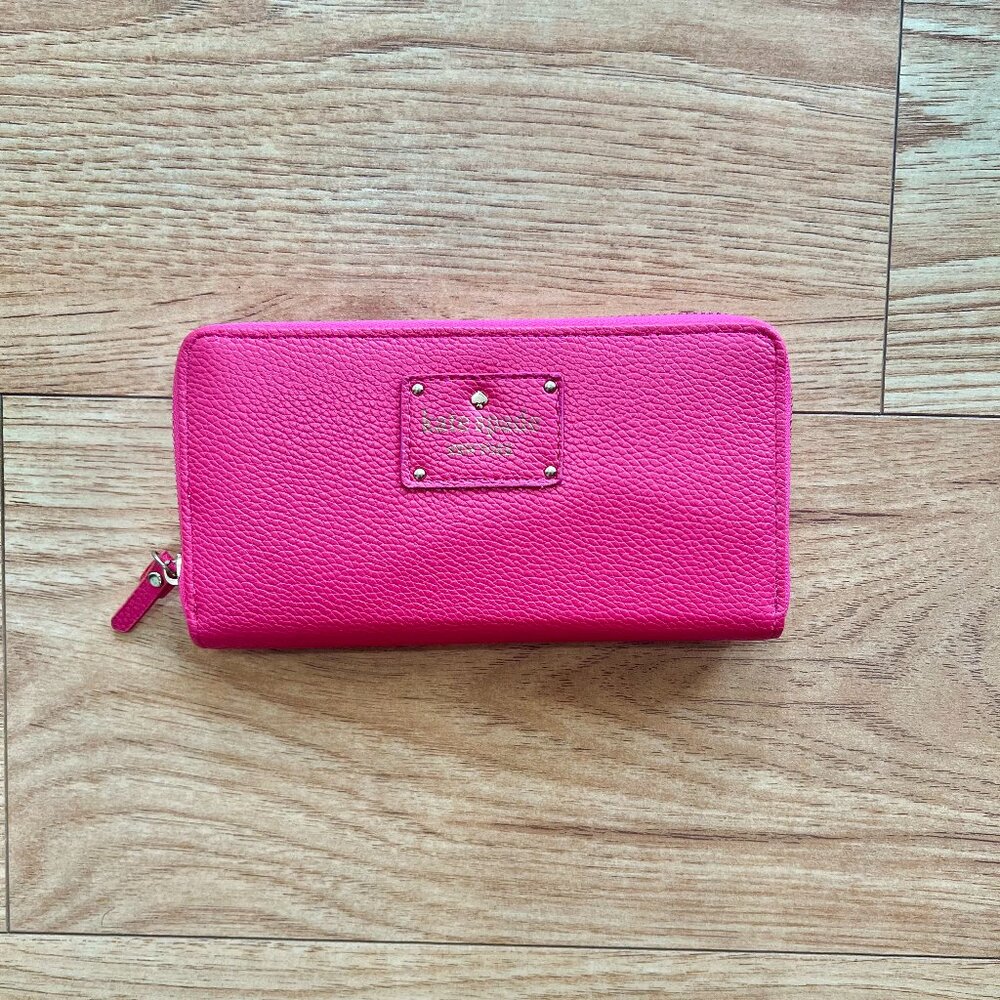 Hot Pink Kate Spade Large Continental Wallet